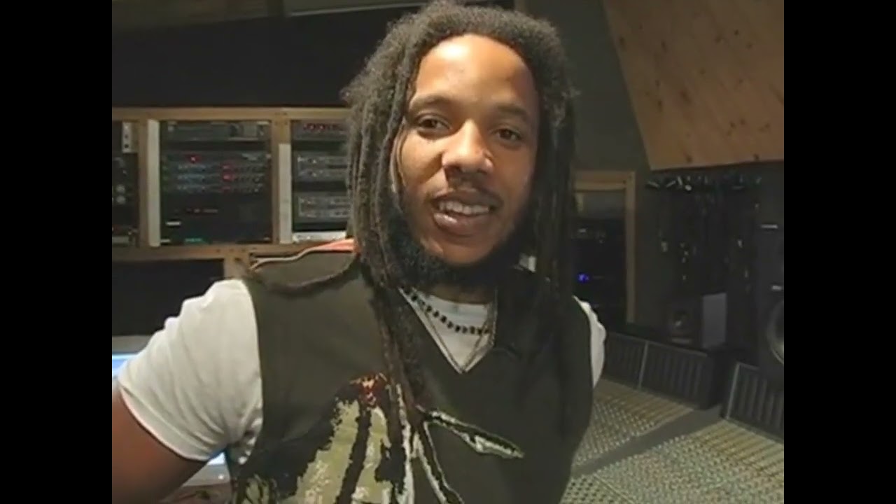 Stephen Marley in the recording studio, circa 2007 