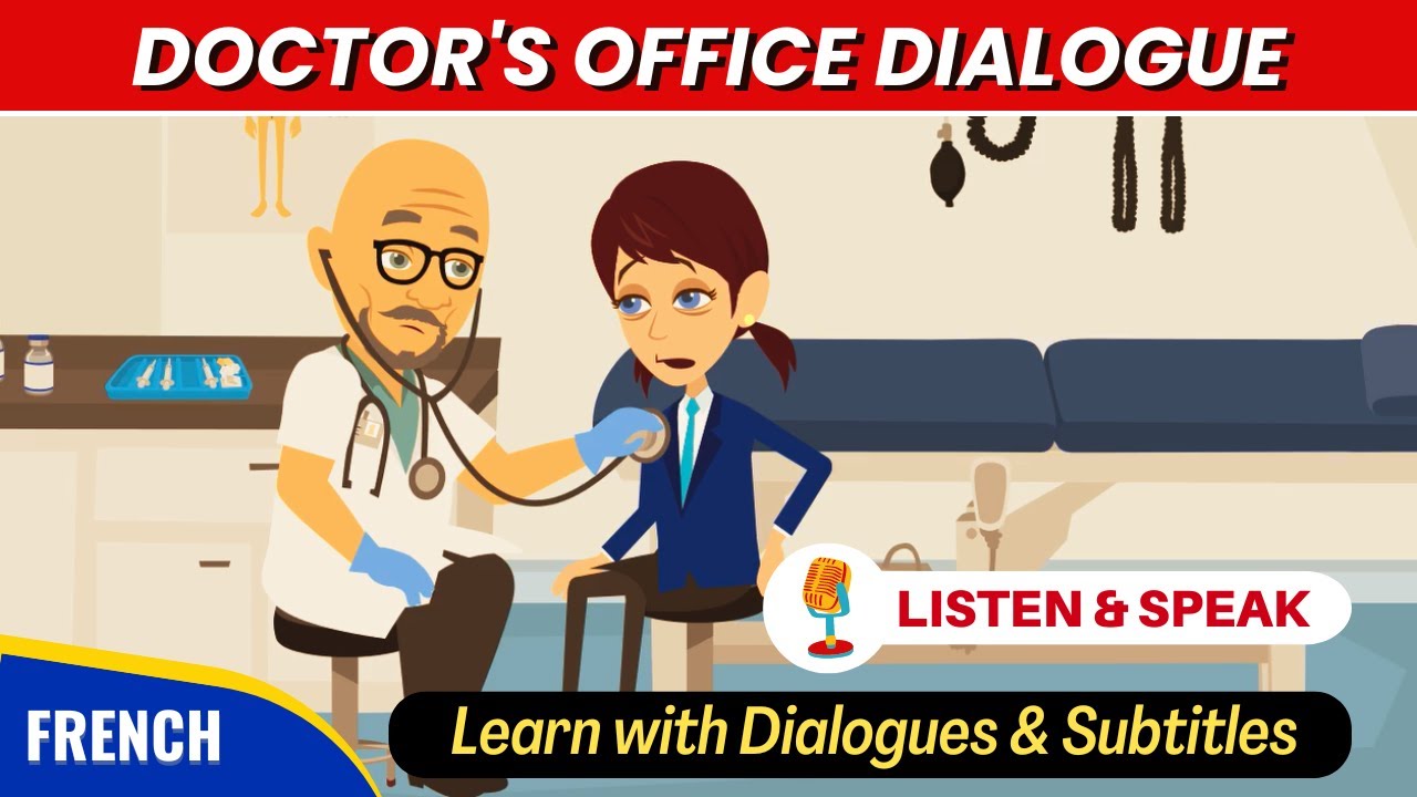 Learn French : Doctor's Office Conversation | DELF A1 & A2 Dialogue | CCube Academy
