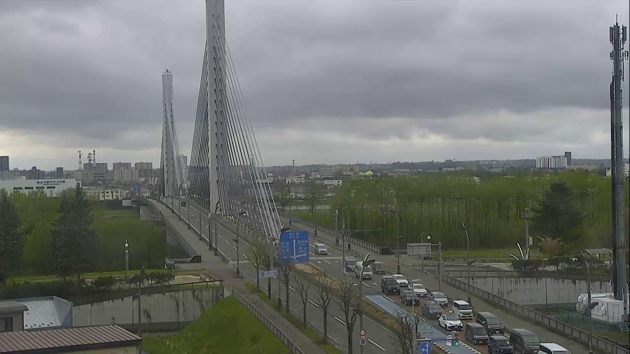 十勝大橋ライブカメラ Live Camera in Tokachi Big Bridge over the Tokachi river, Hokkaido in Japan