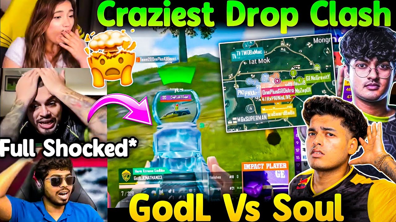 🇮🇳GodLike vs Soul🚀 Craziest Drop Clash Ever🥵 Everyone Full Shocked😱 BGMS GodL Highlights