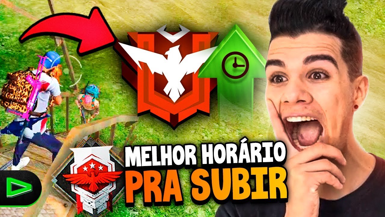 O MELHOR HORÁRIO PARA SUBIR NA RANQUEADA DO FREE FIRE!!! (segredo revelado)