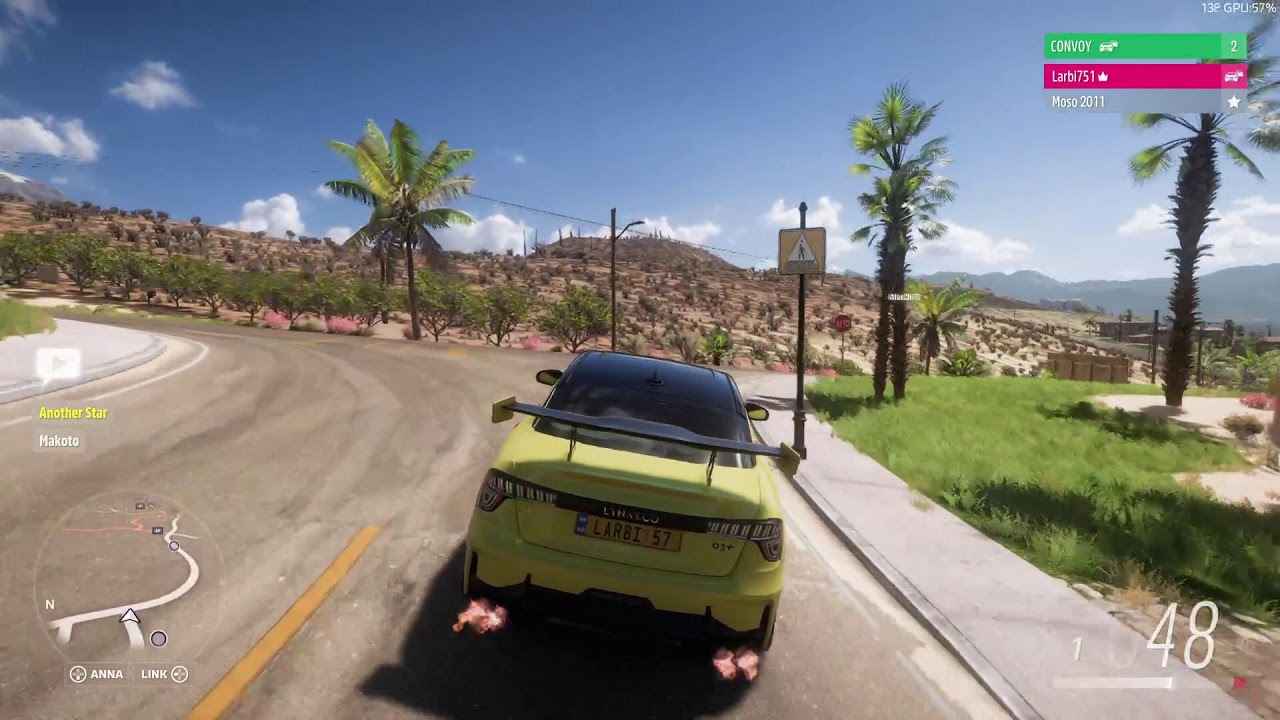 Driving around Forza Horizon 5