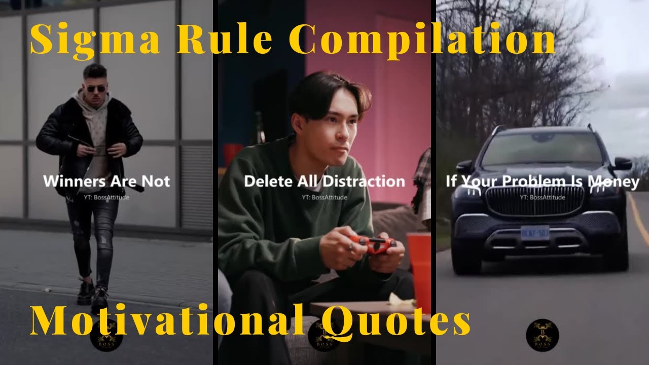 Sigma Rule Compilation 🔥 Motivational Quotes 🔥 Boss Attitude 🔥