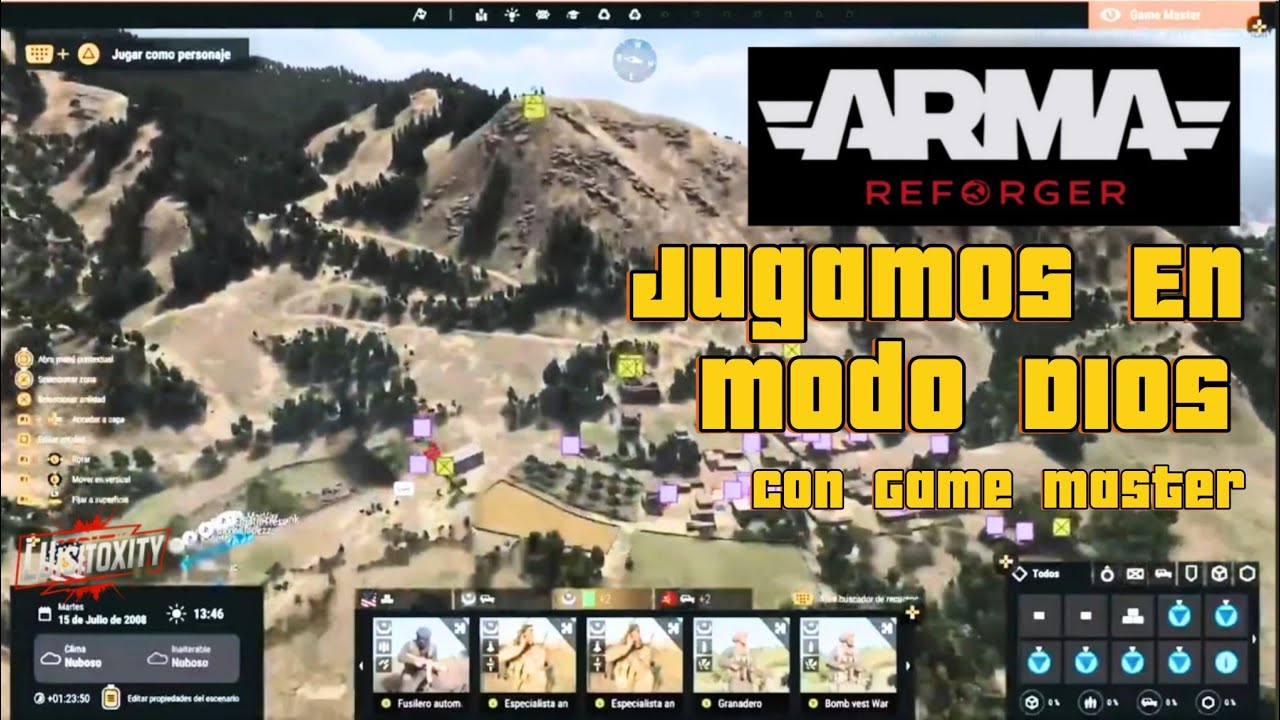 Arma Reforger, Mision en modo DIOS con el Game Máster. 