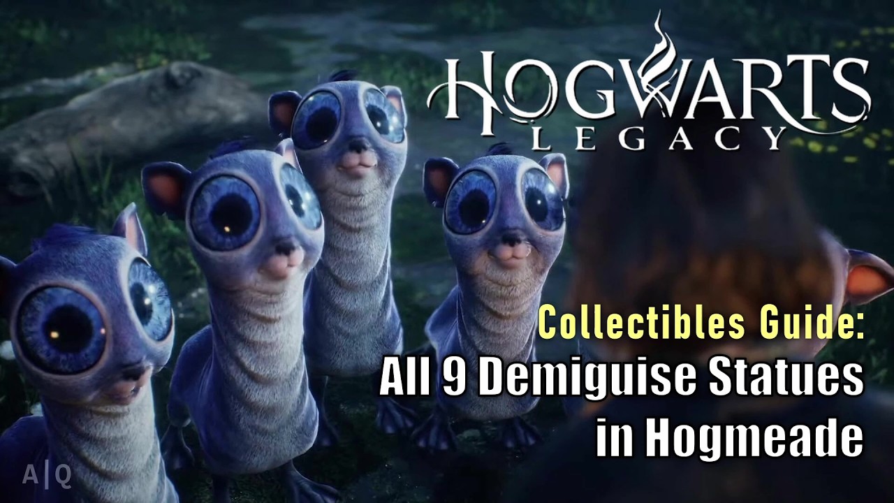 Hogwarts Legacy - Collectibles Guide - All 9 Demiguise Statues Locations in Hogsmeade