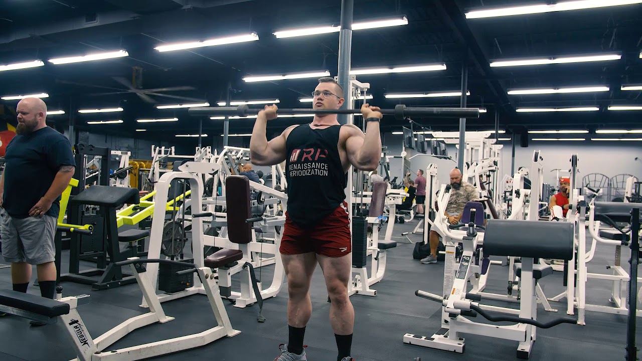 Standing Barbell Shoulder Press