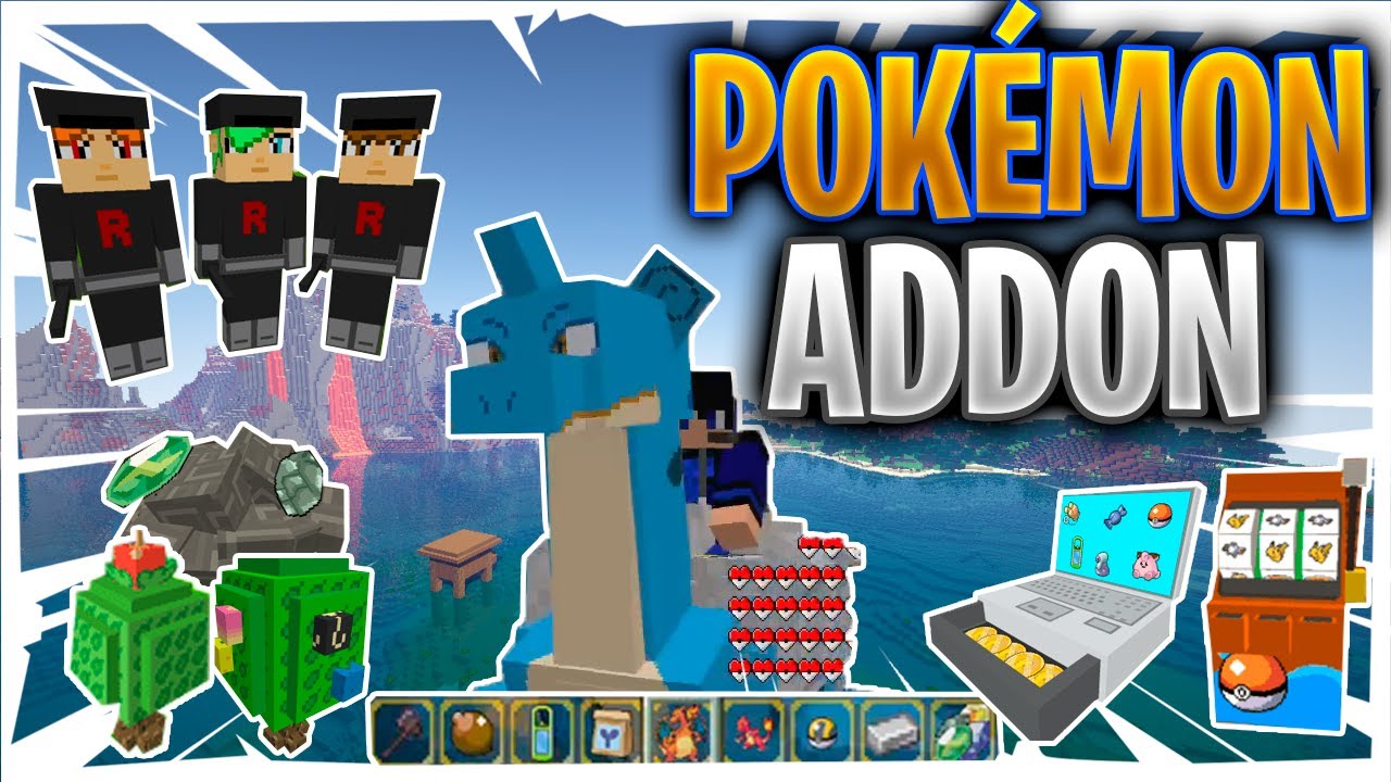 ✅ El MEJOR MOD [ADDON] DE POKEMON para MINECRAFT PE 1.16/1.16.100/1.16.201 | Serp Pok&eacute;drock (ITEMS)