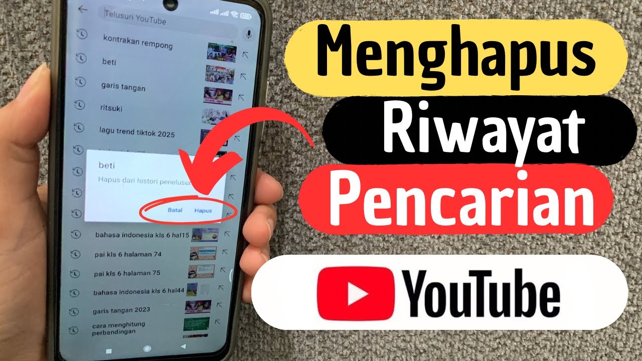 Cara Menghapus Riwayat Pencarian Di Youtube