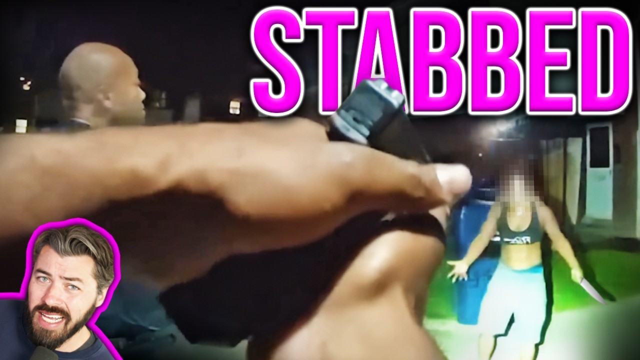Cops Watch Her Stab Someone IN THE HEAD!