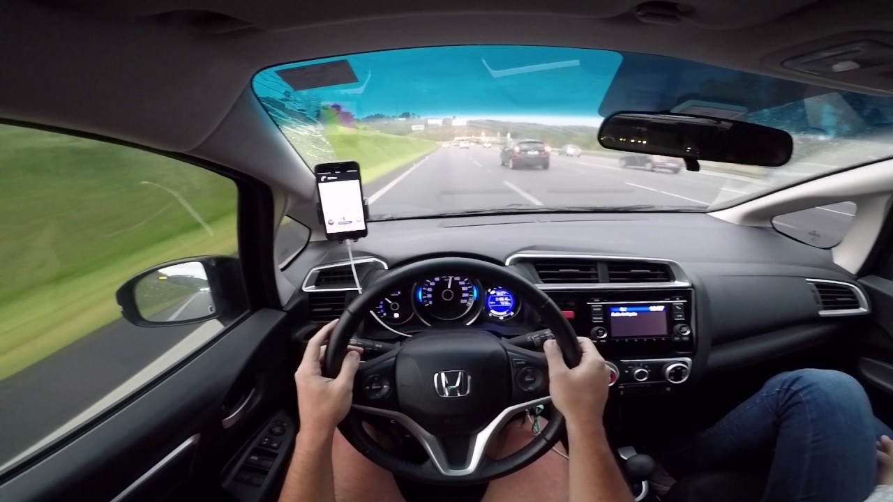 Honda Fit 1.5 CVT Avaliação na Rodovia Dos Bandeirantes Test Drive Onboard POV