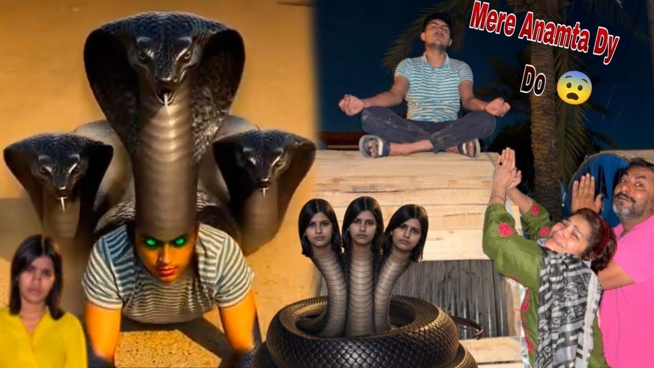 Anamta big snake bun kar😭doosri duniya main chali gai😱