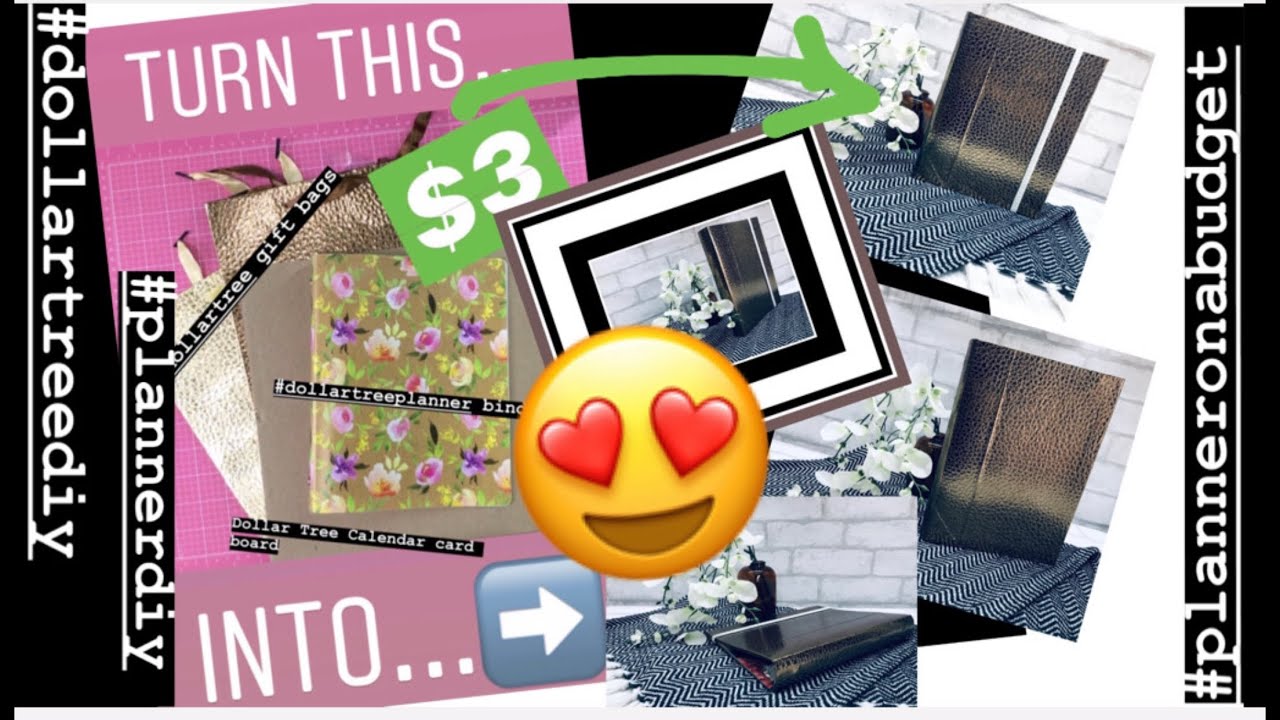Dollar Tree Planner DIY Binder Planner 2020 Glow Up  | The Cover | Planner On A Budget 2020