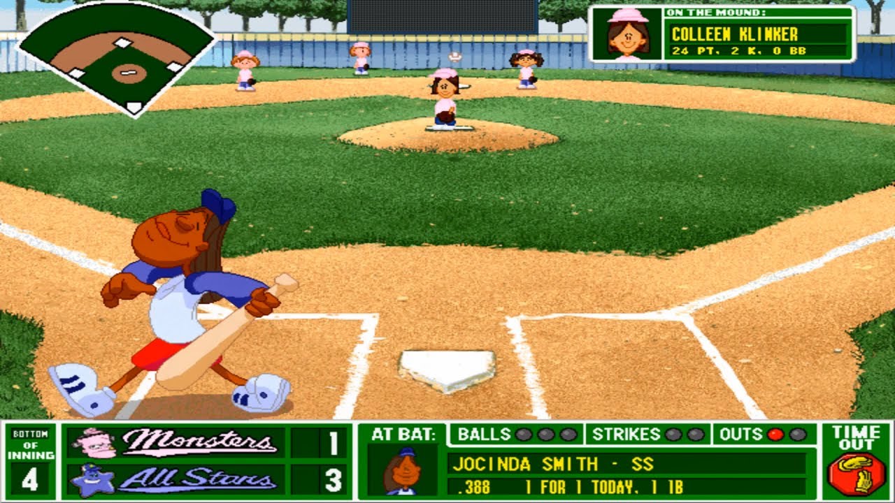 Backyard Baseball Streams - Season 1 (Game 7): Just swing at everything