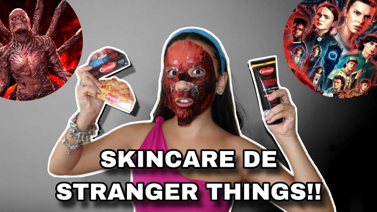 TESTANDO PRODUTOS DE SKINCARE DE STRANGER THINGS!!! *é bom??*