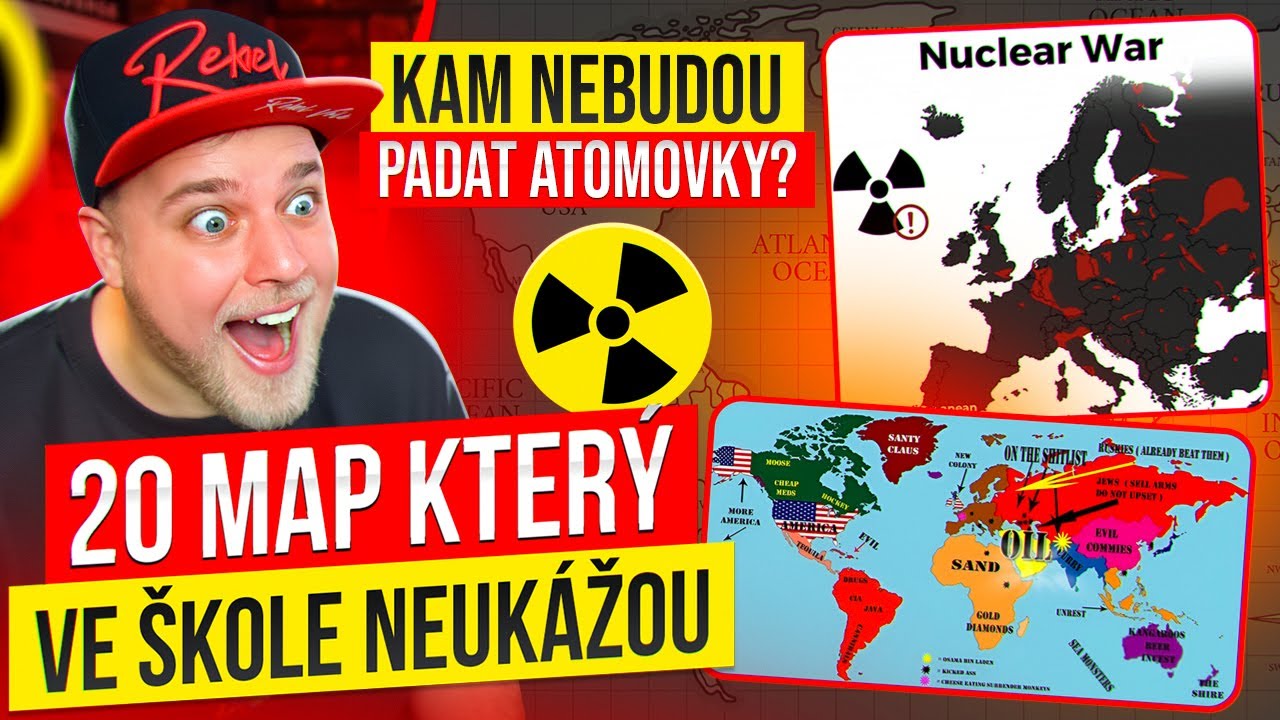 20 MAP KTERÝ TI VE ŠKOLE NIKDY NEUKÁZALI 19 - KAM NEBUDOU PADAT ATOMOVKY?