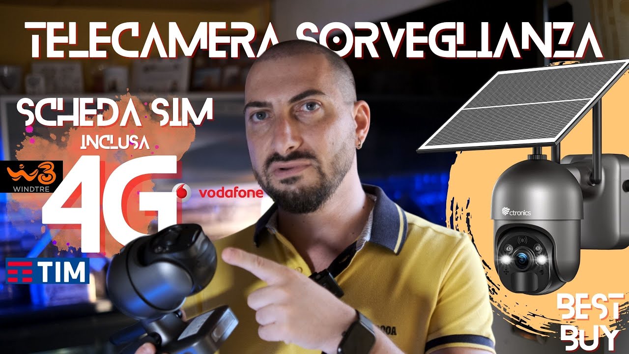 ⚡UNICA!!⚡ Telecamera 4G LTE ctronics ‎S20 G 4G Mai vista una COSI!
