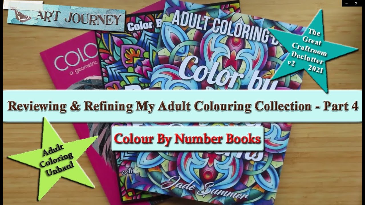 Reviewing & Curating My Adult Colouring Stuffs - Part 4 - Color By Number Books | UnHaul