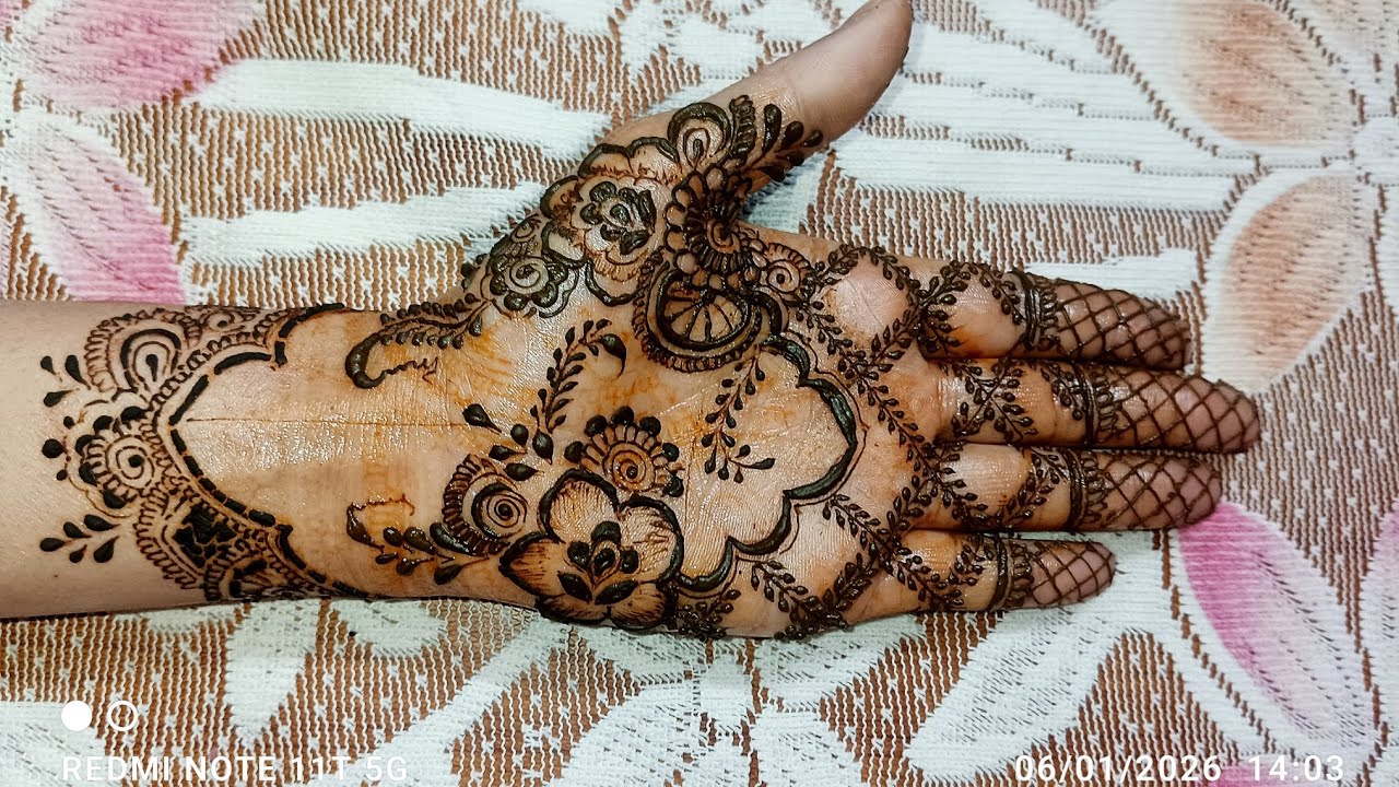 Beautiful front hand mehndi designs ✨🌿 bridal design for 2025 