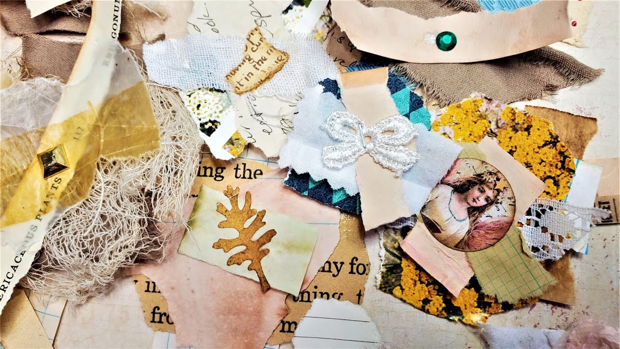 Junk Journal Using Up Book Pages Ep 68 Scrap-Busters for Junk Journals! Easy Fun The Paper Outpost:)