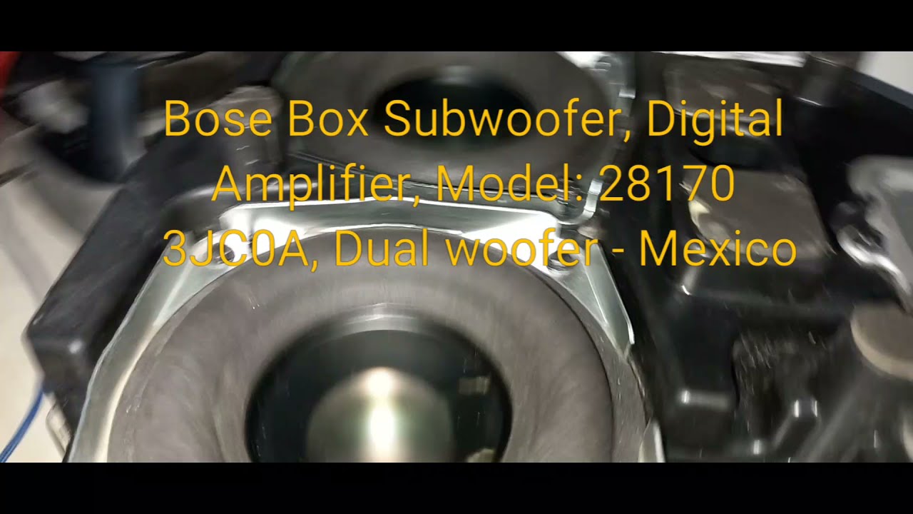 2.Bose Subwoofer, Digital Amp., Model: 28170 3JC0A, Dual woofer - Mexico, ||Acoustic Wave System||