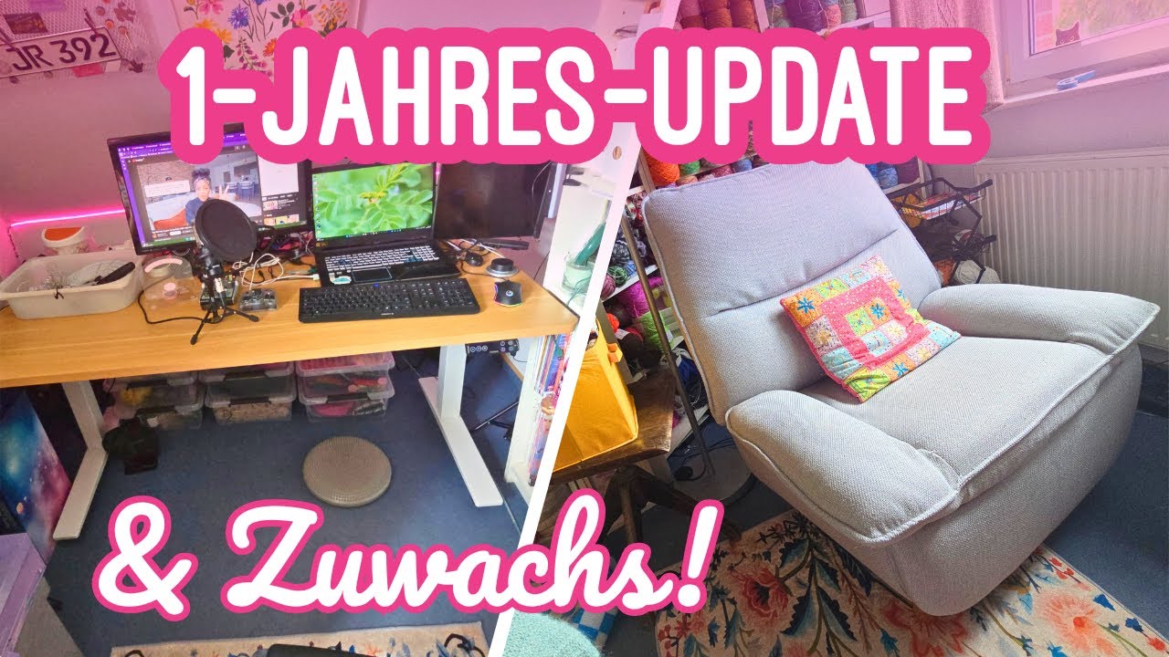 1 Jahr Lotus Sessel: Meine Meinung dazu! + Upgrade für mein Wollzimmer: E7PRO Schreibtisch