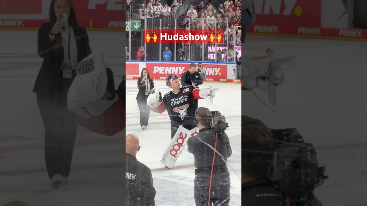 🙌🏒 Best of Hudashow | Julius Hudacek celebrates after game K&ouml;lner Haie - D&uuml;sseldorfer EG #hudashow