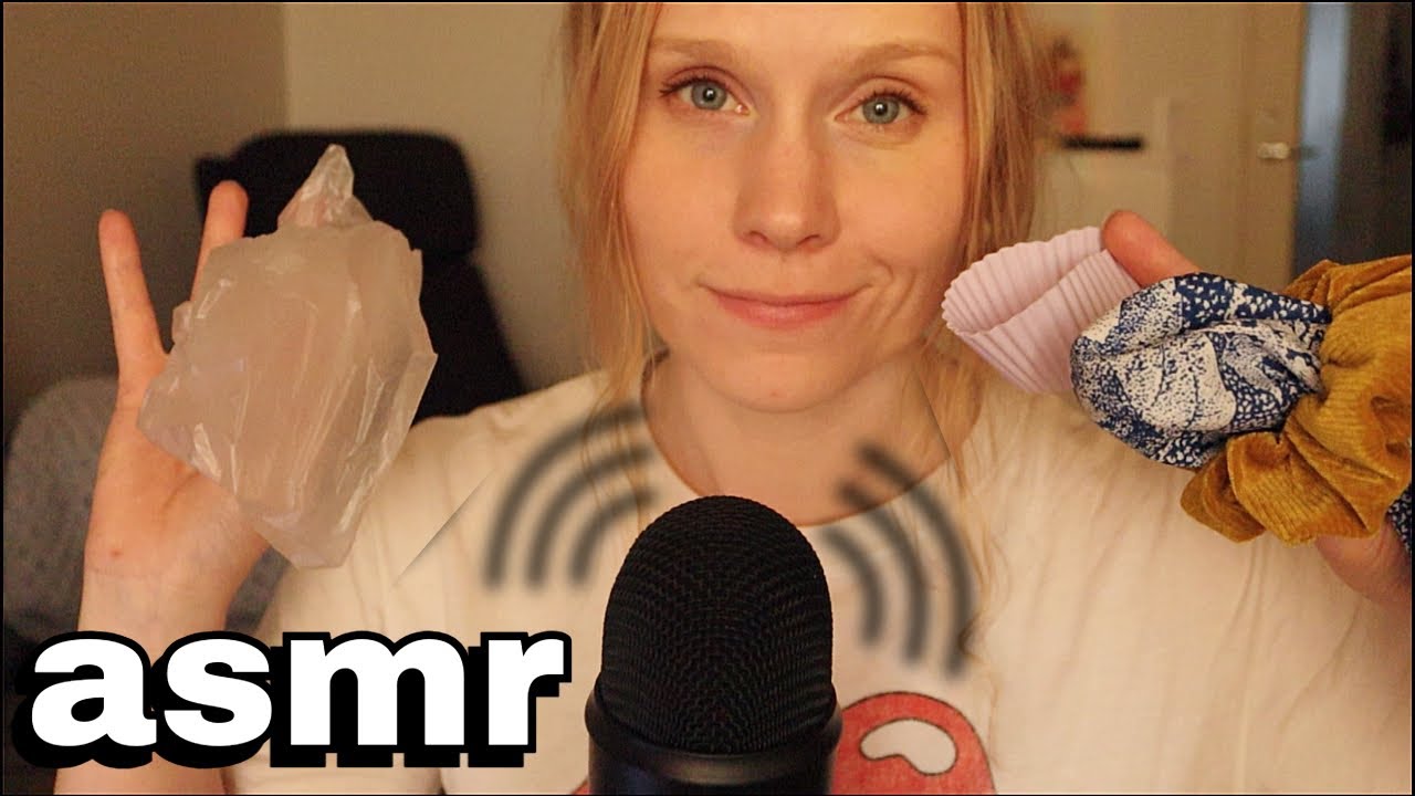 ASMR | mic triggers with plastic bag, cloth and silicone🧁