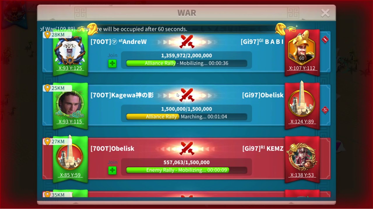 AOO SANTAI 70OT KD2170 vs Alliansi Indo Gi97 KD2197 (Garuda Indo) | RISE OF KINGDOMS