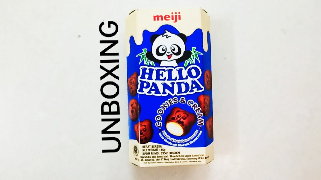 Hello Panda Biscuits Unboxing (Cookies And Cream Flavour)#Unboxing #PandaBiscuits #Meiji #Biscuits