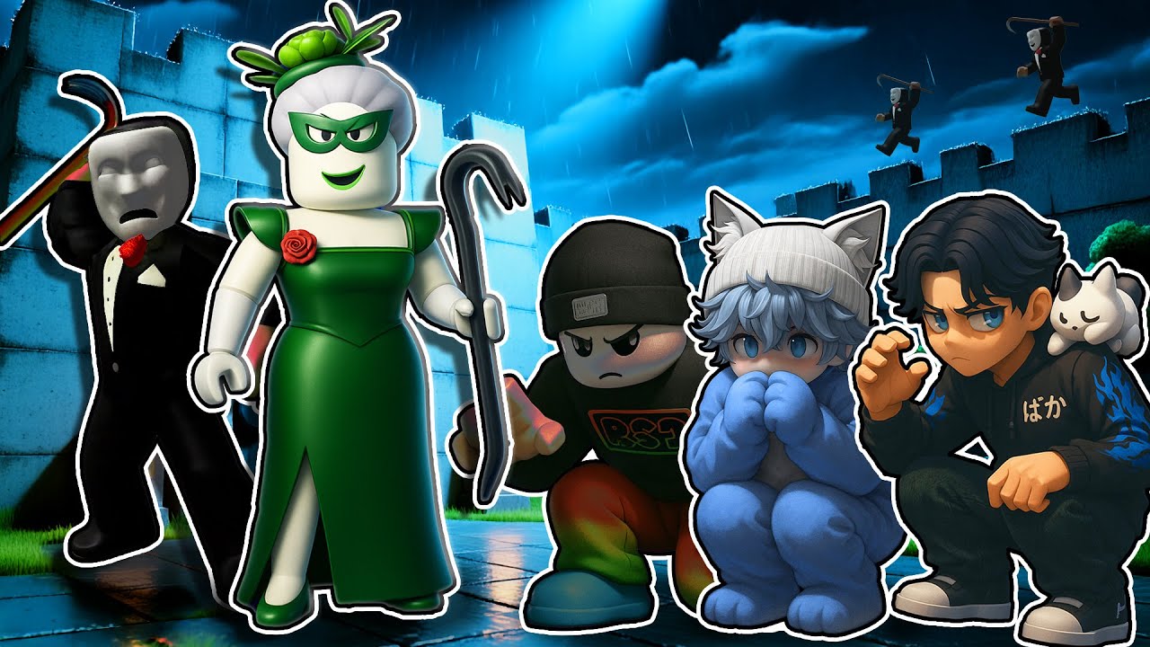 ３人で悪党の基地のリーダーを倒せ！【ロブロックス/ROBLOX】