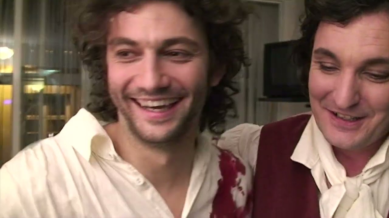 Jonas kaufmann & Ludovic Tézier avec l'affiche Werther