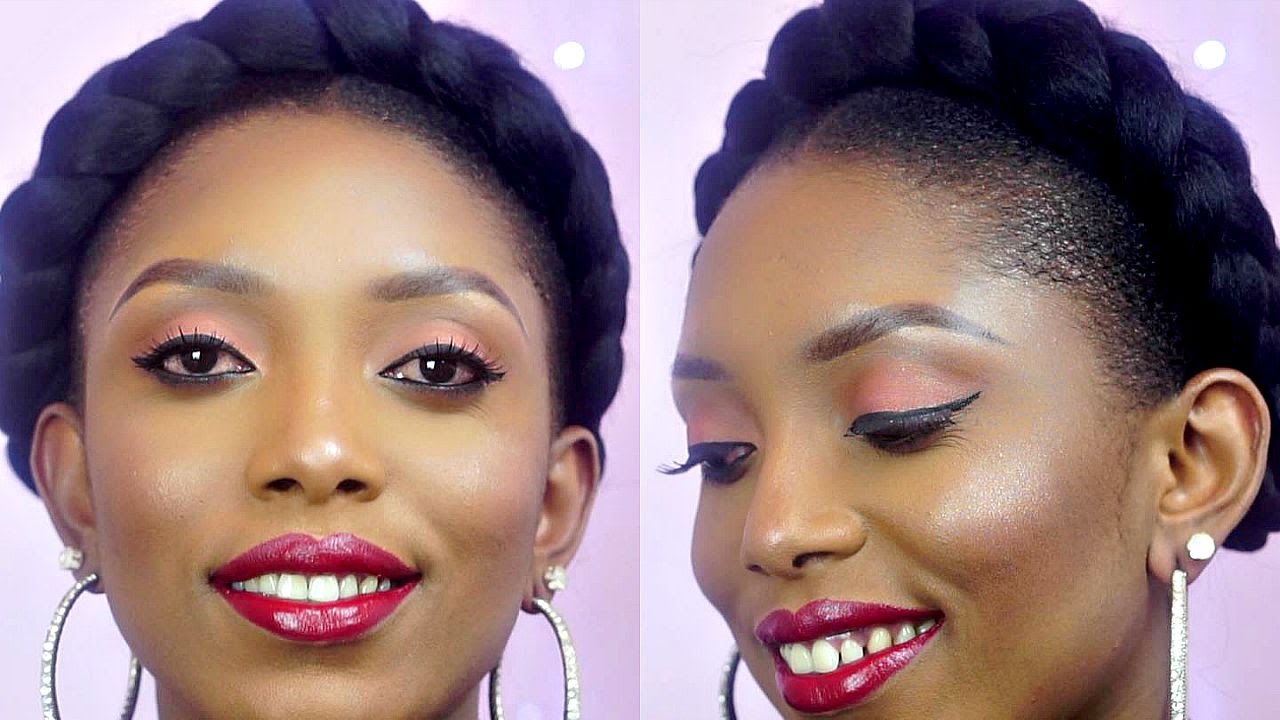 How To: The Perfect Halo/Goddess Braids On Short Natural Hair