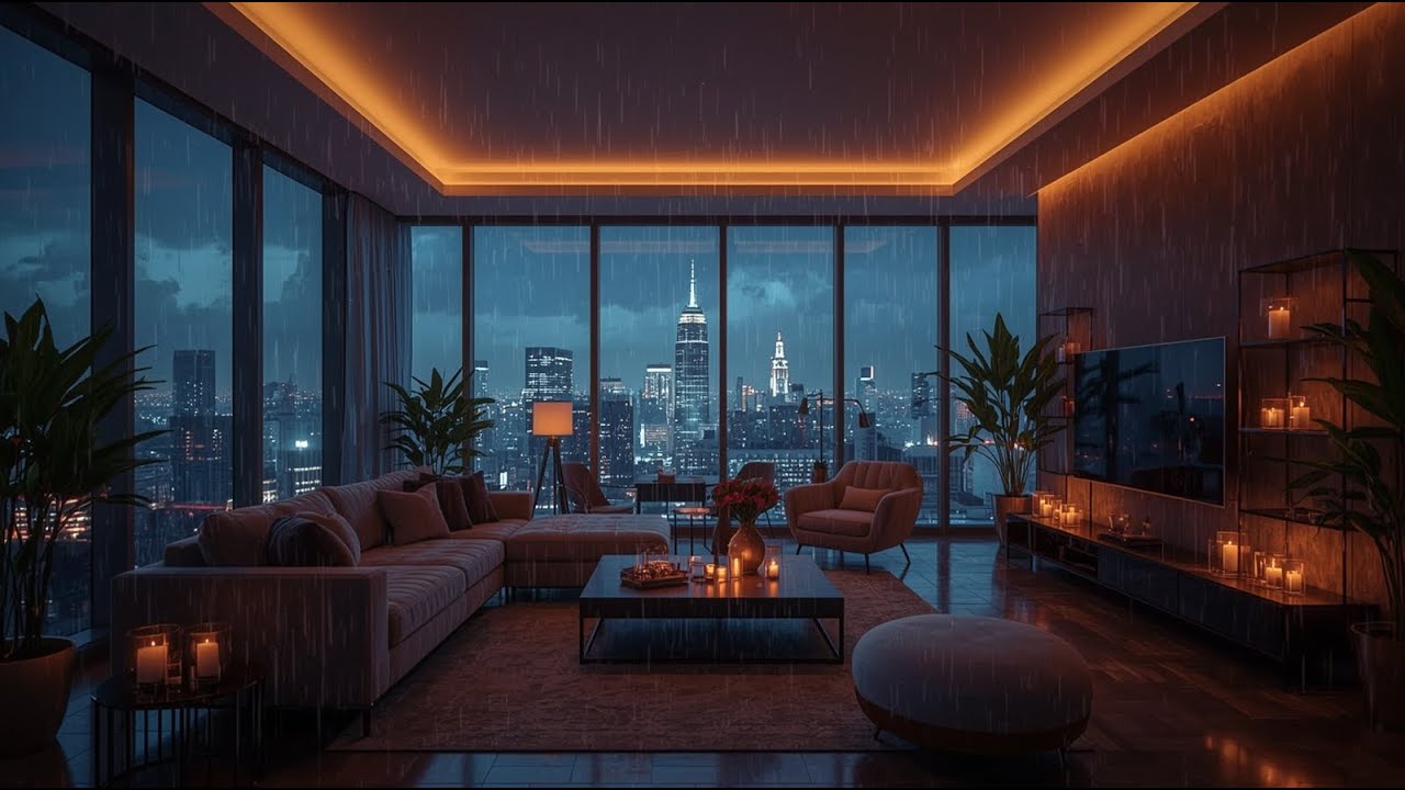 Cozy City Rain Lofi 🖥️ Focus Music for a Powerful Start