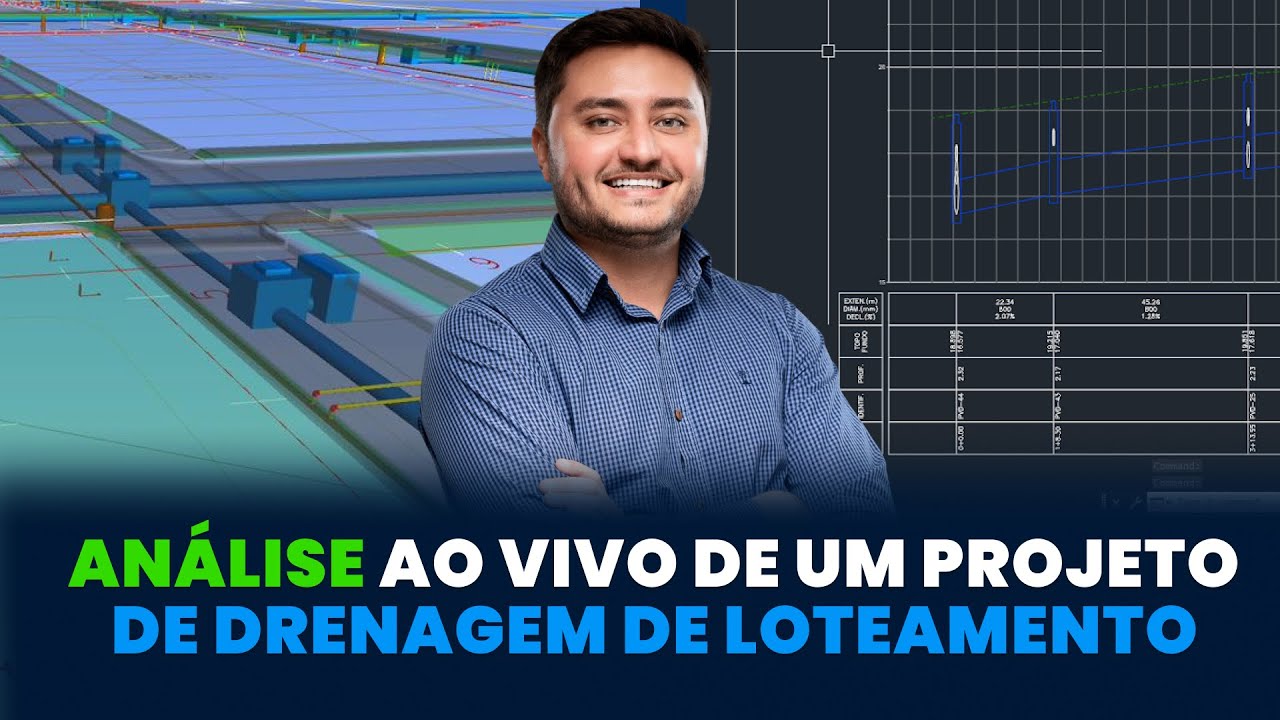 Live #183: Análise ao vivo de um Projeto de Drenagem de Loteamento