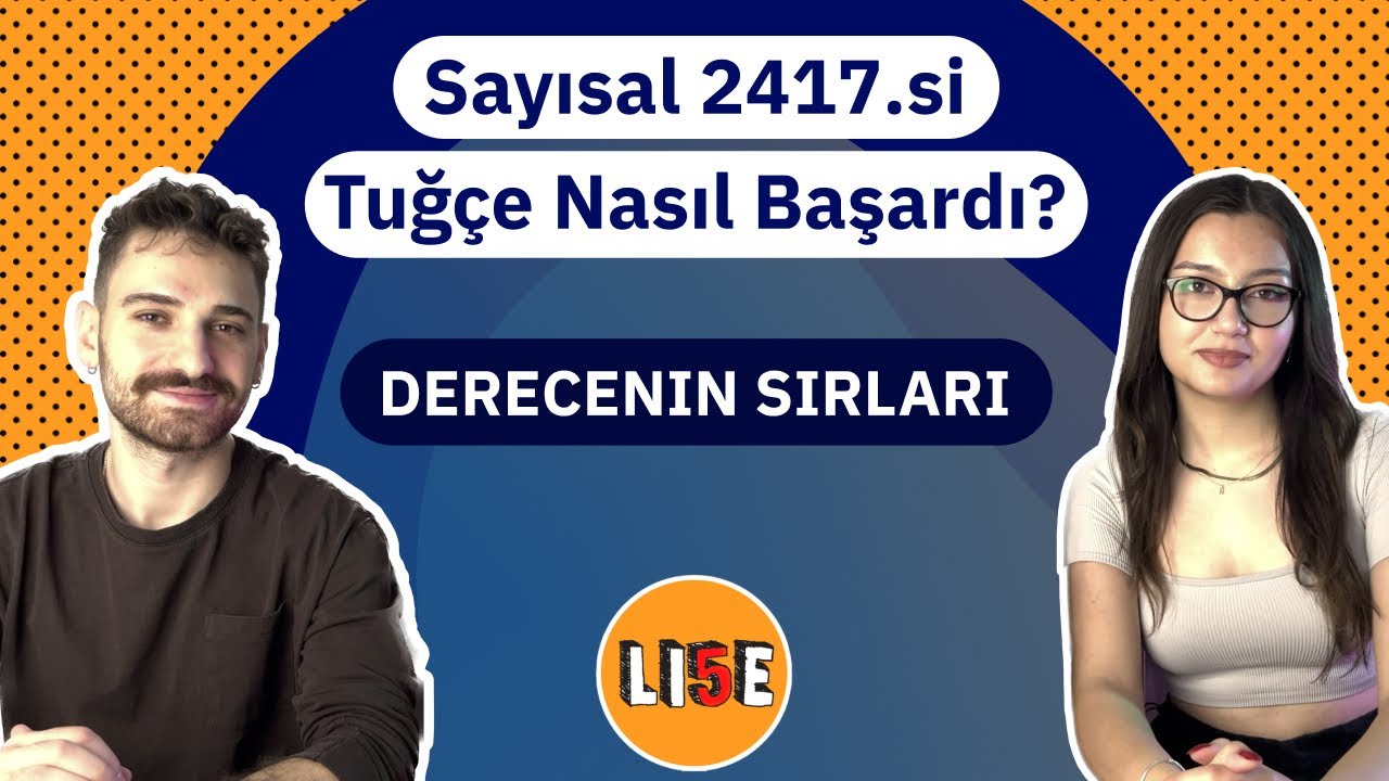 SAYISAL 2417.Sİ NASIL BAŞARDI? | DERECELERDEN ÖNERİLER | #yks2023