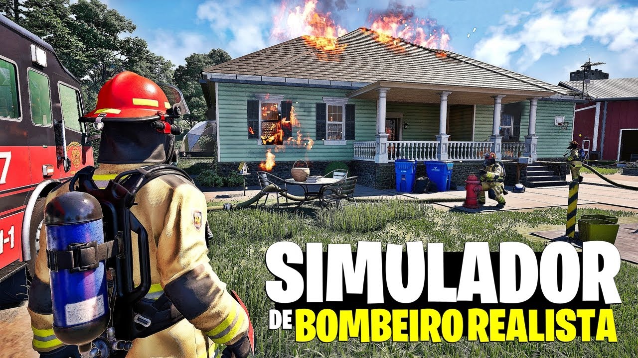 NOVO SIMULADOR REALISTA INCRÍVEL! | VIREI UM BOMBEIRO NESSE SIMULADOR COOPERATIVO MUITO PROMISSOR!