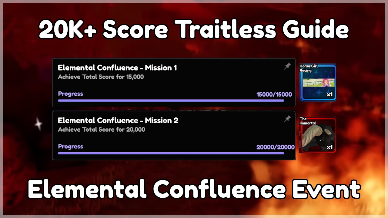 *READ DESCRIPTION NEW GUIDE* 20K+ Score FULL Elemental Confluence Traitless Guide | Anime Vanguards