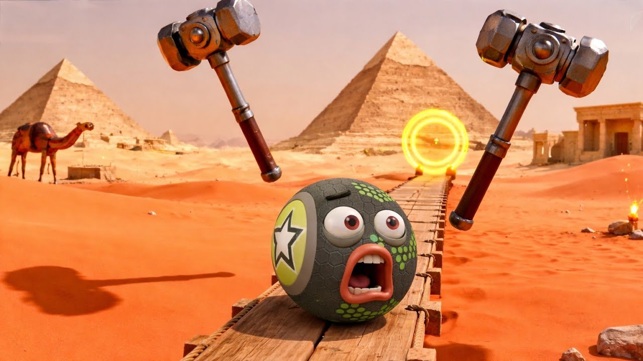 Going Balls !!👉 “Can the Going Ball Survive the Pyramid Hammer Challenge?”Gameplay Lavel 399.