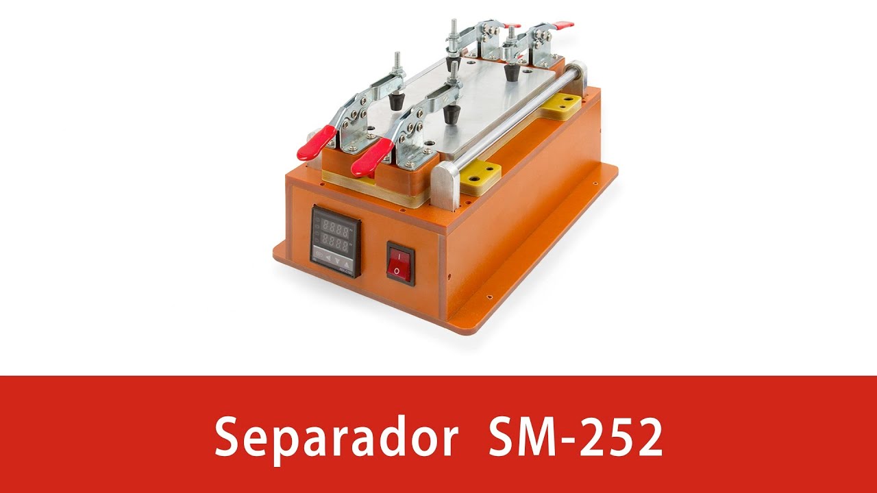 Cómo separar el cristal de la pantalla LCD con ayuda del separador SM-252