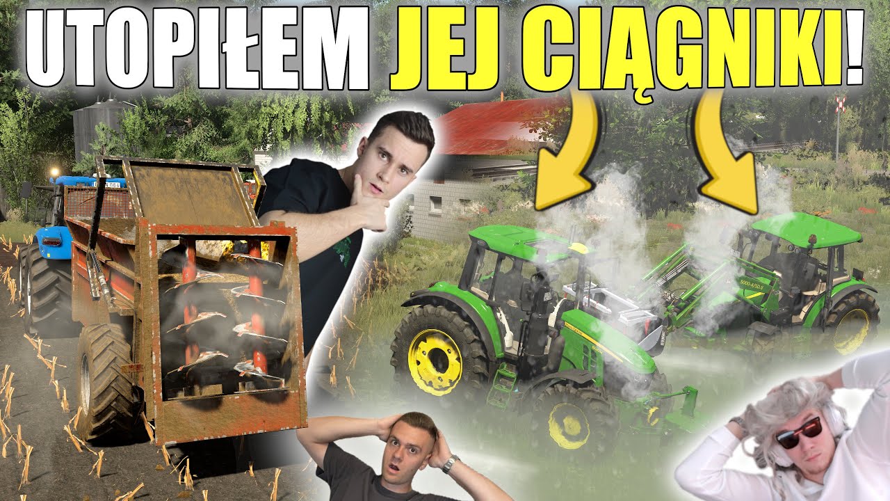 UTOPIŁEM JEJ 2 NAJLEPSZE CIĄGNIKI! 😱 WPADŁA W SZAŁ 😲 WYBUCH GAZU U DZIEJUSIA... 🔵 