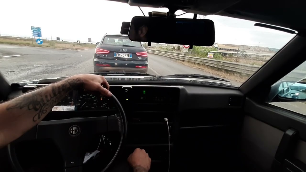 Alfa 75. Test su strada