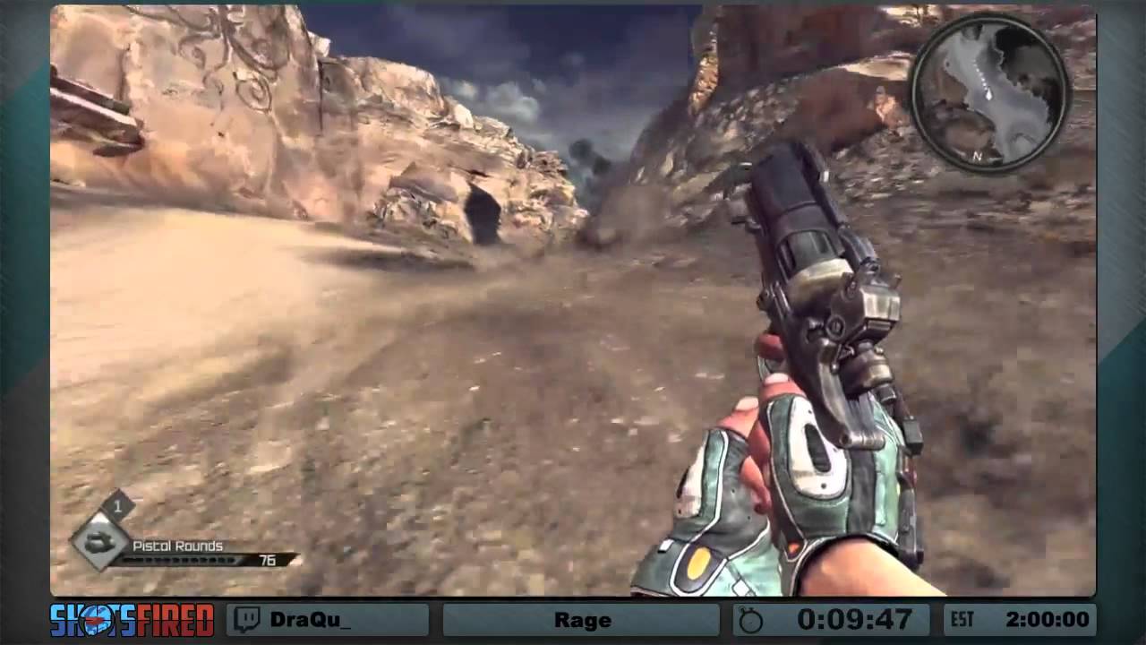 Rage (Any%) in 2:03:23 by DraQu_ - Shots Fired Marathon