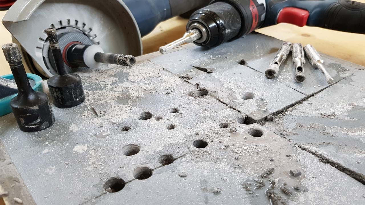 Cómo perforar procelánico con brocas de diamante wolfcraft