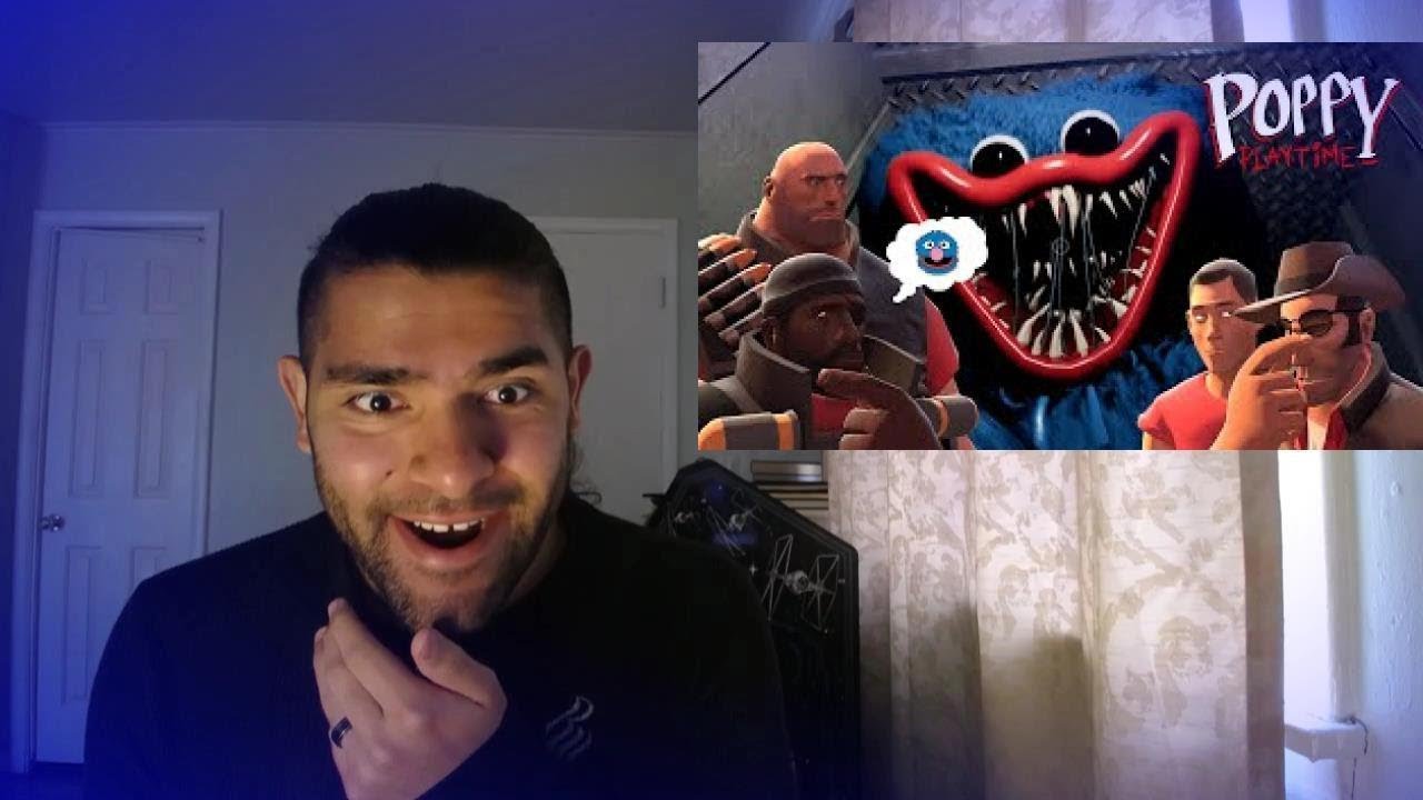 (TF2 AI/SFM) The Mercs Play Poppy Playtime REACTION!!!