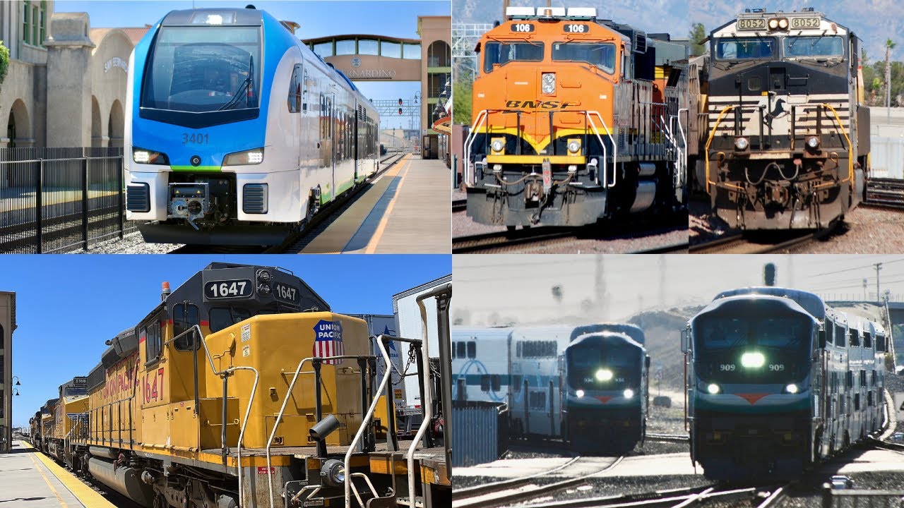 Railfanning San Bernardino FT Redlands Arrow, SD40N, NS, SCAX 187 and More! 4/23/2022