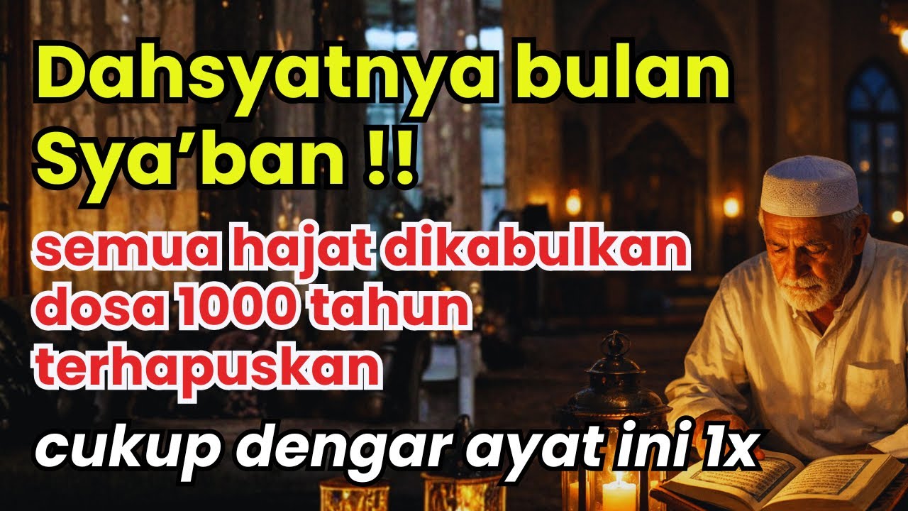 Pastikan dirimu mendengarkan ayat ini sebelum berakhirnya malam Nisfu Syaban