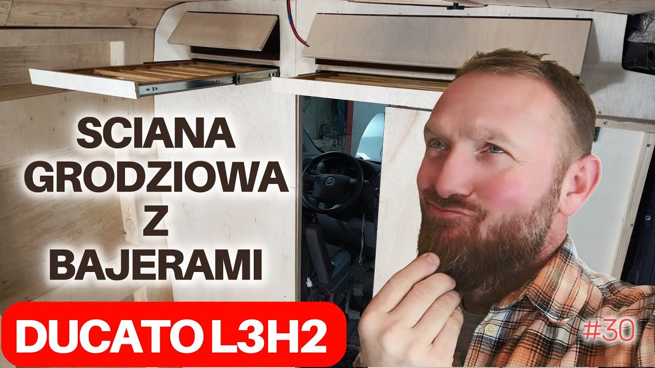 Ściana grodziowa z Bajerami ;)  Projekt Ducato Kampervan