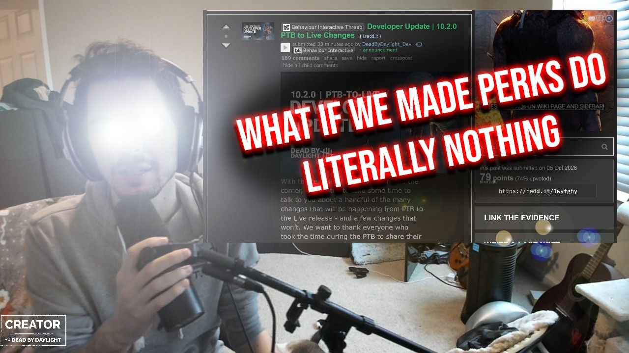 Baffling Balance Decisions for Dead by Daylight | 10.2.0 PTB to Live Notes
