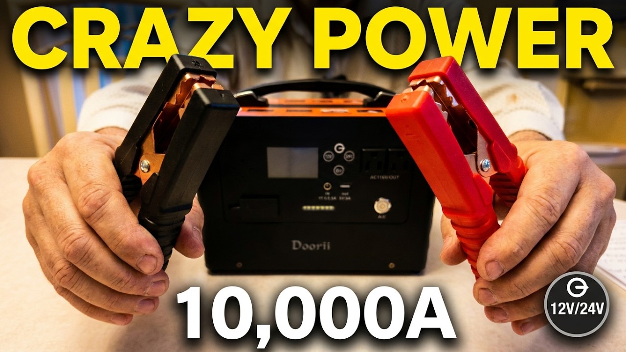Пусковое устройство DOORII 10 000 А и электростанция 12 В/24 В (Crazy Power)