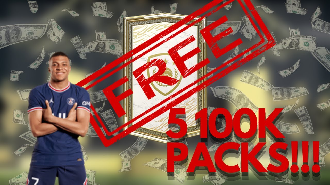 5 100K PACK FOR FREE! fifa 22